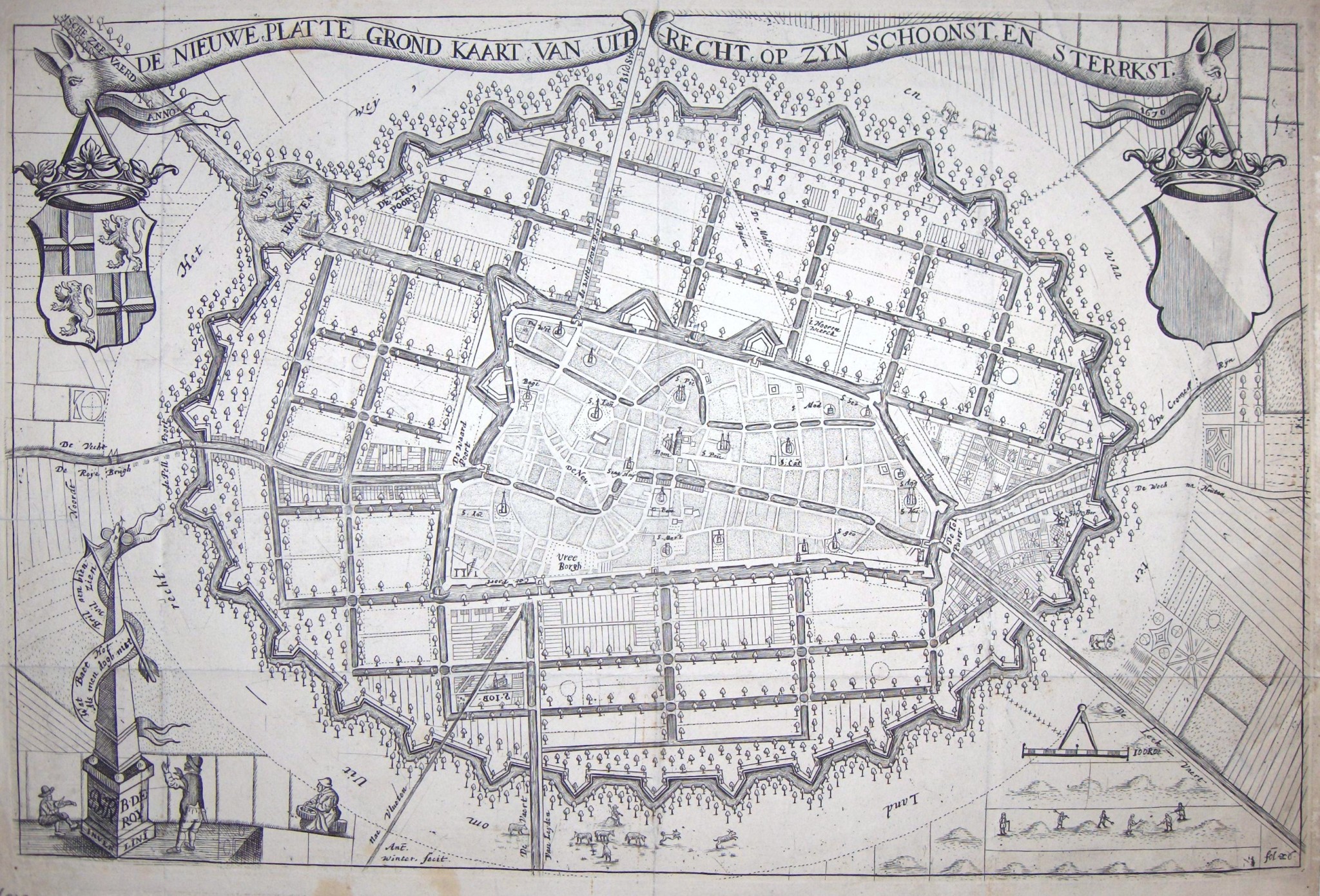 Utrecht Plan_van_Everard_Meyster_met_plattegrond_uitbreiding_Utrecht.jpg